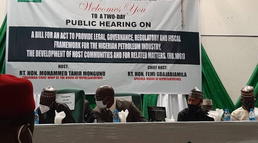 Cross section of participants at the public hearing